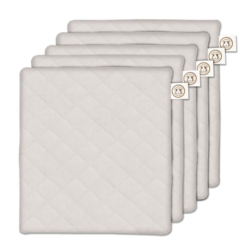 GuineaDad Pee Pads for Guinea Pigs & Bunnies – Ultra Absorbent Small Animal Pet Liners – Washable Guinea Pig Pee Pads for Cage – Eco-Friendly, Soft Fleece, Leak Protection (Pee Pads (5 Pack))