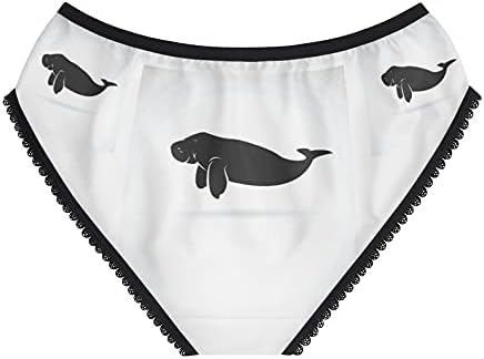 Dugong Design Panties, Dugong Design Underwear, Briefs, Cotton Briefs, Funny Underwear, Panties For Women