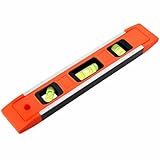 Magnetic Spirit Level for Levelling Precision, Pocket Sized Torpedo Spirit Level 9”/230mm, Lightweight Portable and Great for Multitasking DIY Jobs