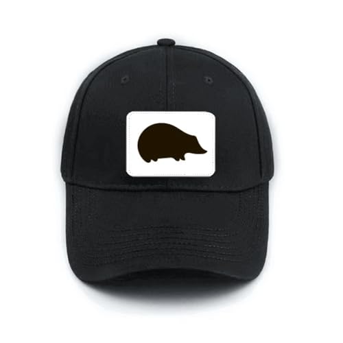 Casquette de baseball noire hérisson idéale pour vos balades en plein air
