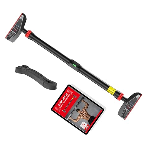 Barra Dominadas pared - Barra Dominadas Puerta, Barra de Dominadas, Pull Up Bar, Dominadas en Casa, 95-120cm, Barra Calistenia, Barra ejercicios Pared, Crossfit en casa, Barras Gym Fitness.