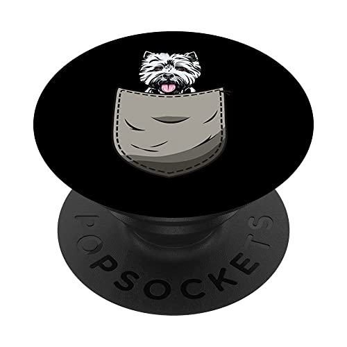 Dogs 365 West Highland White Terrier Cane in Pocket Dog Lover PopSockets PopGrip Intercambiabile