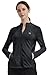 MoFiz Damen Laufjacke Leicht Sportjacke Trainingsjacke Langarm Frühling Sommer Fitness Wandern Yoga Jacke Atmungsaktive voll Reißverschluss mit Taschen ohne Kragen Dunkelgrau 3XL