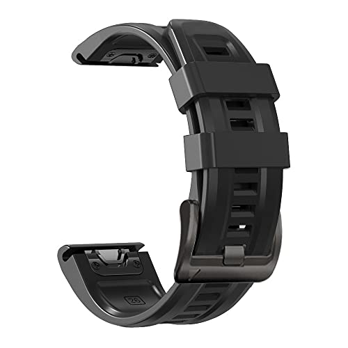 Bracelet 26mm Quickfit Garmin noir montre CZKE