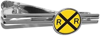 Railroad Crossing Tie Clip