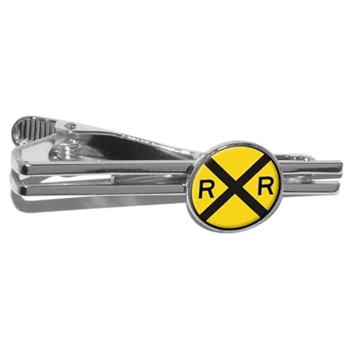 Railroad Crossing Tie Clip