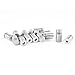 uxcell® Stainless Steel Advertising Nail Screw Glass Standoff 12 x 22mm 15 Pcs