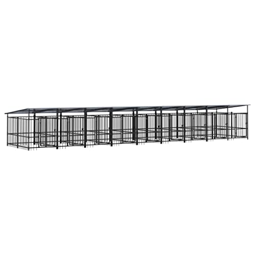 SKM Outdoor- Haustierbedarf mit Dach Stahl 16, 89 m², Weight: 275.65 kg, 3124596