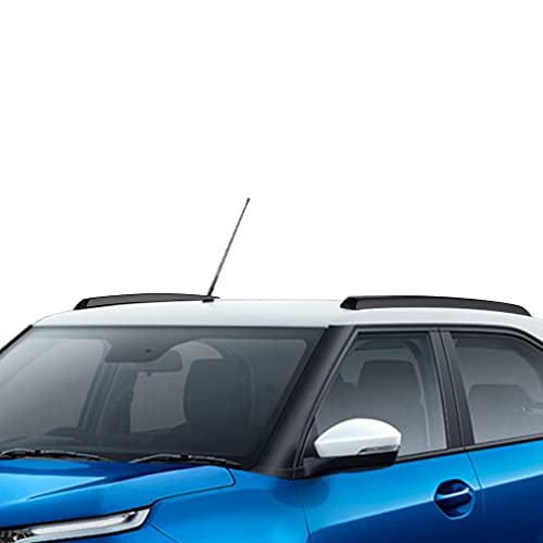 Image of M-Tek Drill Free | Roof Rails | for Tata Punch | ABS | Original Look | Black