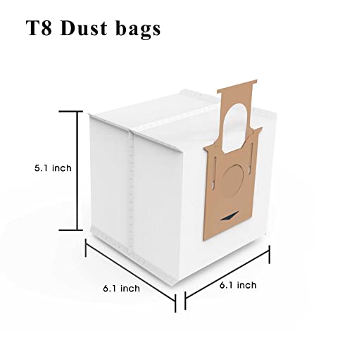 14 Pack T8 Bags Compatible With Ecovacs Deebot Ozmo T8/T8+ T8 Aivi, N8 Pro Plus/N8 Pro, Dx93, Ddx96 Vacuum Cleaner, Fit Yeedi Vac Station 2.5L Auto-Empty Station Garbage Collection. #TOP2