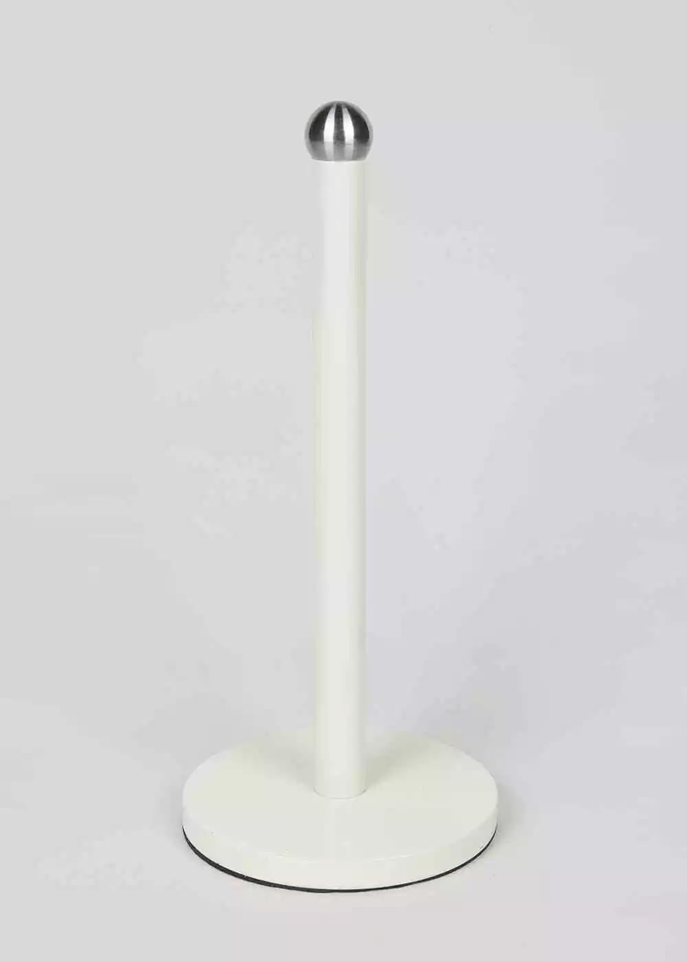 New Free Standing Kitchen Roll Holder โ Durable Metal Construction, Modern Design โ 35cm Height B-71 (White)