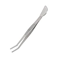 Hztyyier Bonsai-Pinzette Edelstahl-Bonsai-Werkzeuge Gartenpinzette aus Stahl Pflanzenpinzette Bonsai-Werkzeug mit Langem Griff Lange Pinzette für Pflanzen Sukkulenten (Gebogen)