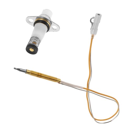 GALPADA Encendedor para Estufa de Gas con Aguja Ignición y Válvula Electromagnética Flexible Compatible con Cocinas de Gas Doble Línea Fácil Instalación y Alta Durabilidad