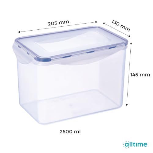 Image of All Time Plastics Lock and Safe Container, 2.5 Litre, Red