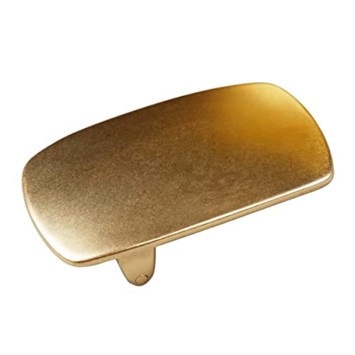 Wuta Brass Buckles For Leather Solid Brass Belt Buckle Strap Center Pin Style Heel Bar Diy Leathercraft Hardware (40 Mm Inner Width) #TOP2