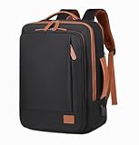 Genérico LAHIA- Mochila de Viaje Cabina 40x30x20 - Mochila Portátil 15.6' Impermeable - Equipaje de Mano Aprobado Aerolíneas Low Cost - Mochila Hombre Mujer Universitaria y Trabajo (Negro)