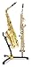 Hercules Stands DS533BB Alto/Tenor Saxophone Stand with Soprano Sax Peg