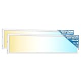 Sunco 1×4 LED Flat Panel 2-Pack