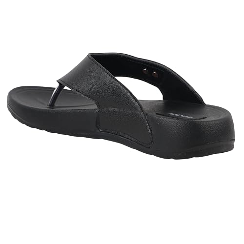 Image of WELCOME Soft Men's Slippers with Cushion FootBed for Adult | Comfortable & Light Weight | Stylish & Anti-Skid | Waterproof & Regular Flip Flops for Gents /Boys