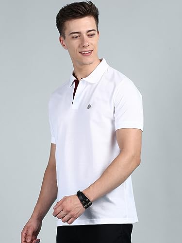 Image of Lux Cozi Men Cotton Solid Regular Fit Polo Shirt