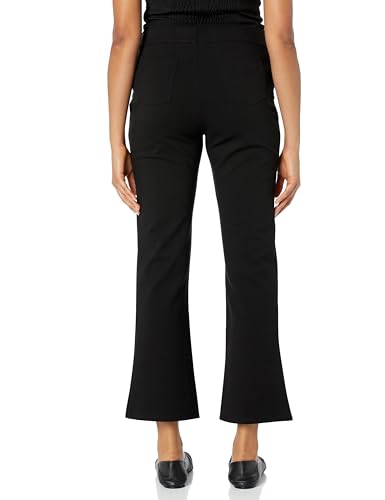 MULTIPLES Women's Petite Pull on Wide Elastic Flare Leg Pant2