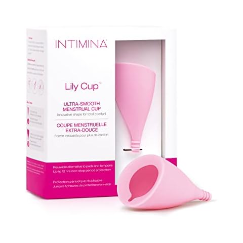 Intimina Lily Cup Size A - Thin Menstrual Cup, Period Cup with Up to 8 Hours Use Cover