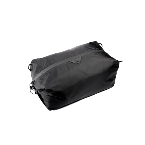 Peak Design Ultralight Terra Shell Packing Cube, Black, Weatherproof Luggage Cube with Strap Attachment Points and Luggage Pass Throughs, Zipper Opening, Travel Organizer for Men and Women, Size XXS
