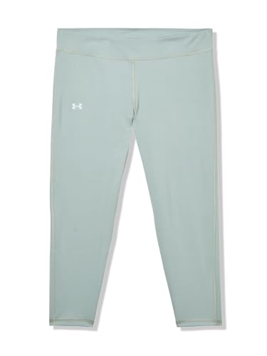 Under Armour Girls Motion Solid Crop Leggings, (348) Silica Green / / Hydro Green, X-Large