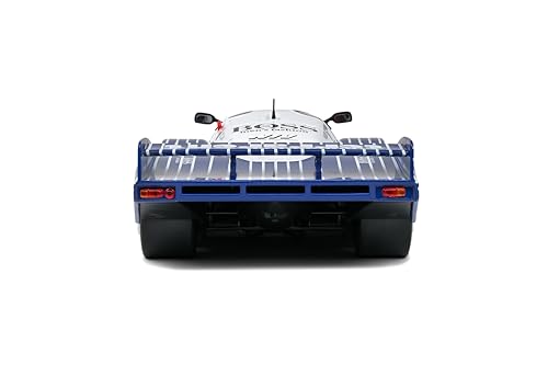 Modelo Porsche 956LH 1:18 Escala Solido Negro #18 miniatura 4