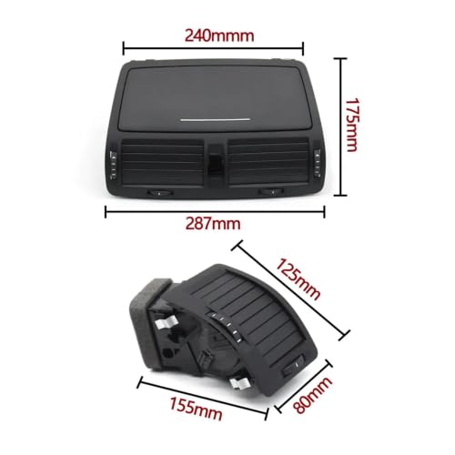 Grille de ventilation Skoda Octavia 2004-2014 set de 4 - 3