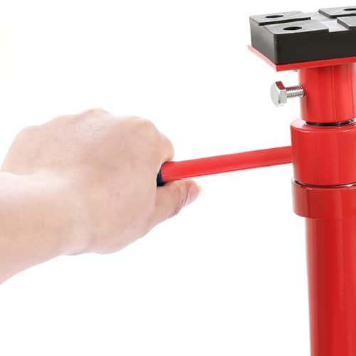 ECOTRIC 47-3/8"-84-1/2" Under Hoist Tripod Stand 2 Ton Heavy Duty High Lift Jack Stand Reach Capacity of up to 4000lbs for Garage Repair, Shops, DIY Powder Coated Red, Underhoist Support Stand by ECOTRIC - Image 8