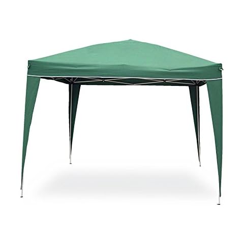 Pop up gazebo 3 x 3 m Green colour steel frame. Polyester cover 160 g/m² complete with carrying bag Cover