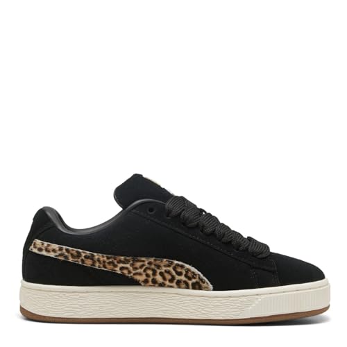 Puma Baskets en daim XL pour homme, Motif léopard Noir, 39 EU
