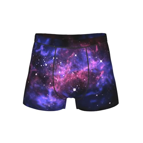 bghdfa Universe Galaxy Star Space Print - Ropa interior elástica transpirable con cintura ancha cómoda y flexible y bolsa en forma de U 3D, Negro, 4XL