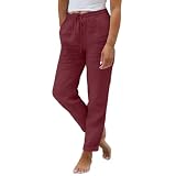 Scène d'application : Vetement Femme Ete, Les pantalons en lin femme taille elastique sont parfaits pour de nombreuses occasions. Qu'il s'agisse d'un voyage décontracté, de shopping, ou d'un travail quotidien à la maison ou au bureau, il est facile à gérer. Grâce à son tissu léger et respirant et à son confort, le large décontracté causal pantalon de permettra de rester fraîche et heureuse, même pendant les chaleurs de l'été