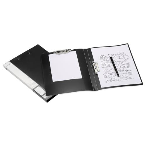 Classeur sans anneaux A4 PATIKIL porte-bloc pliable noir lot de 2