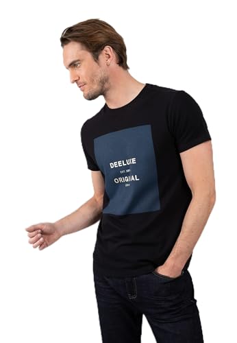 Deeluxe Herren-T-Shirt mit Logo EDO, Schwarz , L