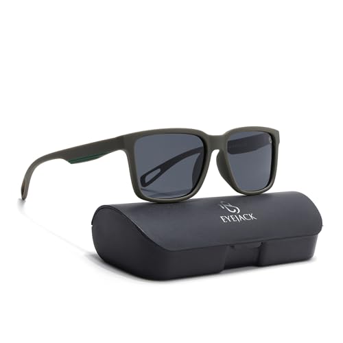 Image of EYEJACK by Voyage UV Protected & Polarized Square Sunglasses for Men & Women
