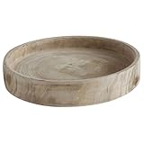  Hintyne Bols décoratifs en bois bol rond à pot-pourri de 33 cm plateau de table basse pour entrée table cuisine café
