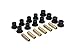 Daystar, Jeep XJ Cherokee Polyurethane Spring Shackle Bushings Rear, fits Comanche and Cherokee 1984 to 2001 2/4WD, KJ02008BK, Made in America