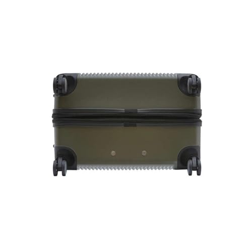 Image of Tommy Hilfiger Large Hard Luggage Empire X - Olive | Check-in Trolley Bag with TSA Lock | 360 Spinner Double Wheels | Telescopic Handle | Polycarbonate Shell Suitcase | 77cm | 95L Capacity