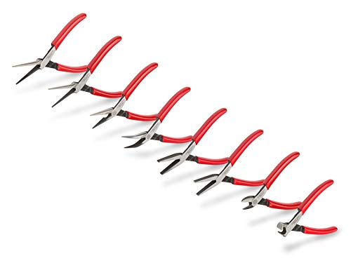 TEKTON Mini Pliers Set, 8-Piece (Needle Nose, Long Nose, Flat Nose, Cutting)  PMN99908