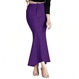 Chandrakala Cotton Saree Shapewear for Women Seamless Stretchable Mermaid Sari Shaper Petticoat Girls Purple...