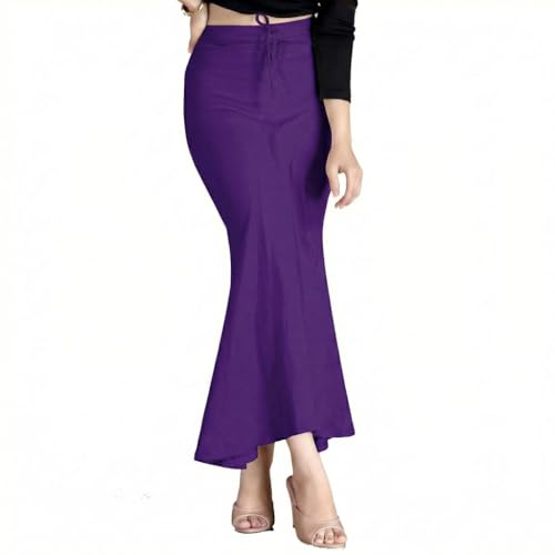 Chandrakala Purple Saree Shapewear Petticoat