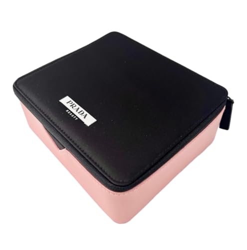 Prada Black Pink Train Case Beauty Fragrance Cosmetic Pouch Paradoxe