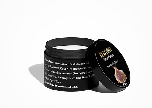 ELEGON Crème Tatouage 30 g – Crème Tatouage Cicatrisante et Hydratante – Soin Après Tatouage Naturel – Protection Antibactérienne pour Peau et Couleur