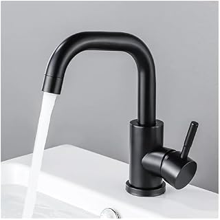 Grifo De Lavabo De Encimera con Rotación De 360° para Agua Fría Y Caliente En El Lavabo del Baño.(B)