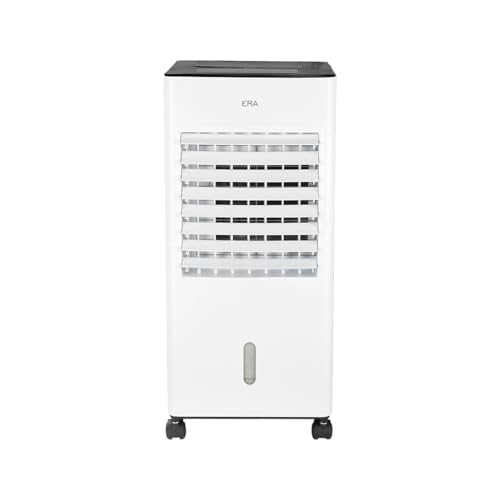 Fácula- Climatizador Evaporativo Era 6l Ventilador Y Climatizador Tecnología Avanzada De Ionización 65w Temporizador 1-12h Filtro Lavable Incluye 2 Bloques De Hielo Y Mando A Distancia