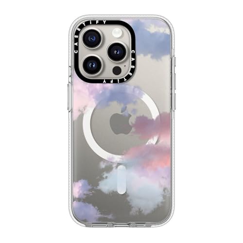 CASETiFY NA MagSafeΉ iPhone 15 Pro P[X [΂݂ɂf / 2m̗NA / MagSafe ɑΉ] - Clouds - NA