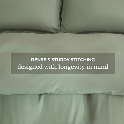 JSD-Sage-Green-Duvet-Cover-Set-Queen-Size-3-Piece-Duvet-Cover-with-Pillow-Shams-Soft-Brushed-Microfiber-Zipper-Closure-Comforter-Not-Included